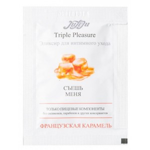 Эликсир для интимного ухода Triple Pleasure "Французская карамель" - 3 мл.